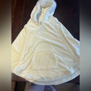 Cozy Cream Hooded Poncho